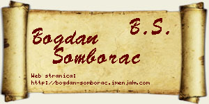 Bogdan Somborac vizit kartica
